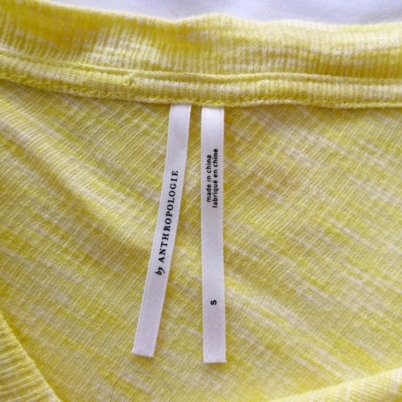 By Anthropologie Damania Yellow Asymmetrical Lightweight Pullover Sweater Small - Picture 12 of 16